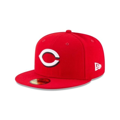 Cincinnati Reds Gorra | New Era MLB Authentic Collection 59fifty Fitted Cap Mexico - Rojos
